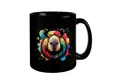 speecheese Tasse Capybara Aquarell Tasse in Schwarz