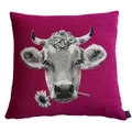 Dekokissen PAD "Moo", pink, B:45cm L:45cm, Baumwolle, Dekokissen_Sitzkissen_Kissenhüllen, Made in Europe, Kissenhülle ohne Füllung, 1 Stück