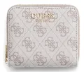 GUESS Geldbörse Laurel II SLG Small Zip Around Wallet Dark Taupe Logo