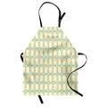 Abakuhaus Kochschürze Höhenverstellbar Klare Farben ohne verblassen, Fleur De Lis Königliche Blumen beige|blau|gelb