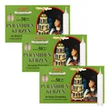 OLShop AG Knox Pyramidenkerzen weiß, 3er Pack (3 x 50 Stück), Größe: ca. 14 x 70 mm Weihnachtskerzen