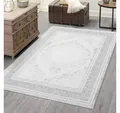 Carpet City Teppich ANTIK209, rechteckig, Höhe: 10 mm, Kurzflor, 3D-Optik, Klassisch-Modern für Wohnzimmer, Schlafzimmer