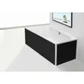 Hoesch Thasos Glasverkleidung Vorwandvariante für Badewanne (3746) schwarz - 47033.552 - Schwarz