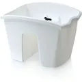 Prosperplast - Geländertopf Weiß Balkontopf Balkonkasten Hängetopf Blumentopf Blumenkübel Zaun