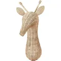 Beliani - Wanddekoration Natur Aus Rattan Tierkopf Giraffe 83 Cm Handgefertigt Für Kinderzimmer