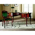 Italienische Klassisches Holz Möbel Luxus Schreibtisch Büromöbel Stil Barock Neu - Braun