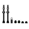 Muc-Off Schwaze Presta Tubeless Ventile, 60 mm - Hochwertige Anti-Leck Fahrradventile mit integriertem Werkzeug zum Entfernen des Ventilkerns