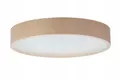 STOLARNIA PIKA Deckenlampe - Runde Holz Deckenleuchte Nabucco 3xE27 (47 cm) - Modern Grau-Braun Lampe für Schlafzimmer, Wohnzimmer, Flur, Küche LEJA