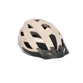 Fischer Erwachsene Fahrradhelm, Radhelm, Cityhelm Urban Plus Dallas, S/M, 52-59cm, beige, mit integriertem LED-Rücklicht