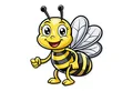 iSecur Aufkleber Auto-Aufkleber Bienchen Biene I 10 cm I wetterfest I kfz799