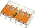 Wago 221-415 COMPACT Verbindungsklemme 0,14-4mm² 5-Leiter Hebelklemme 25 Stück