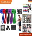 Widerstandsbänder für Fitness & Yoga – Inkl. Türanker & Tragetasche