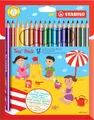 Stabilo® 203/18-01 Dreikant-Buntstift Trio® - dick, Kartonetui mit 18 Stiften