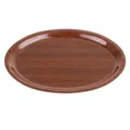 Tablett Serviertablett Kellnertablett Rutschfest antirutsch Holzdekor Oval 26x20