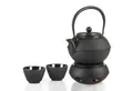 Dimono Teekanne DIMONO Traditionelle Teekanne Gusseisen mit Teebecher&Teekannenwärmer, (Traditionelles Tee-Set), Emaille