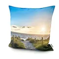heimtexland ® Outdoorkissen Bedruckt 45x45 Garten Lounge Dekokissen Outdoor Lotus Effekt Typ742 Maritim Sonnenuntergang