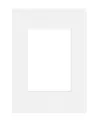 DEHA Design Passepartout Karton 21x29,7 cm (DIN A4) für Bilder im Format 13x18 cm, Hellweiß