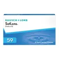 Bausch + Lomb 59 Monatslinsen, sphärische Kontaktlinsen, weich, 6 Stück BC 8....