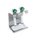 2er Edelstahl Aufsteckbürsten-Halter passend für Oral-B, iO, Philips, Sonicare