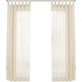 Gardinenbox.eu Schlaufengardinen, Creme, Textil, 140x225 cm, Oeko-Tex® Standard 100, Wohntextilien, Gardinen & Vorhänge, Fertiggardinen, Schlaufenschals