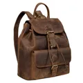 STILORD Damen-Rucksack aus Leder braun - Cityrucksack 13 Zoll - Vintage Backpack Frauen-Rucksack für Arbeit, Reisen, Shopping & mehr Destiny