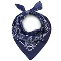 LOVARZI Bandana Blau für Herren - Halstuch - Kopftuch für Männer aus Baumwolle