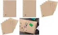 Oxford Karton-Register TOUAREG, blanko, DIN A4, 5-teilig beige, aus Recycling-Papier, 280 g/qm, Eurlochung - 1 Stück (100204964)