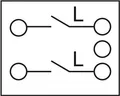 Delock - Easy 45 - Druckschalter - 1 Kippschalter - 10 A - Wechselstrom 250 V - weiß, RAL 9003 (81360)