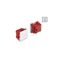 81360 - Easy 45 Wippschalter 2-polig, 45 x 45 mm, weiß