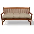 Beautissu Bankauflage Bankauflage Flair BK, ca.180x50x10cm, Natur, Sitzkissen für Gartenbank, Bankpolster Outdoor & Hollywoodschaukel beige 50 cm x 10 cm x 180 cm