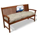 Beautissu Bankauflage Flair BK - Sitzkissen für Gartenbank - Polster Auflage Outdoor - Bankpolster Auflage für Sitzbank & Hollywoodschaukel - ca. 180x50x10 cm - Natur Beige