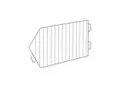 Bito Trenngitter für Gitterkörbe FBR B 500 mm x H 210 mm, verzinkt (11682)