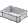 PROREGAL Eurobehälter mit Geschlossenem Griff HxBxT 12 x 30 x 40 cm 11 Liter Grau Eurobox Transportbox