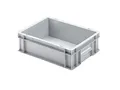 PROREGAL Eurobehälter mit geschlossenem Griff | HxBxT 12x30x40cm | 11 Liter | Grau | Eurobox, Transportbox, Transportbehälter, Stapelbehälter