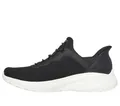 Skechers Herren Hands-Free Slip-In Bobs Squad Chaos Daily Hype Sneaker, Black Knit, 47.5 EU