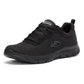 Skechers Damen Flex Appeal 4.0 Brilliant View Sneaker, Black Mesh Trim, 38 EU