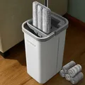 Mop und Eimer mit Wringer Set, Hands Free Flat Floor Mop und Eimer, mit 5 was...