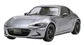 TAMIYA 1:24 Mazda MX-5 RF, originalgetreue Nachbildung, Modellbau, Plastik Bausatz, Basteln, Hobby, Kleben, Modellbausatz, Zusammenbauen, unlackiert, Weiß