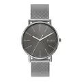 Skagen Signatur Herrenuhr, Quarz-Dreizeigerwerk mit Edelstahlarmband