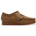 Clarks für Herren. 26172821 WallabeeEVO braune Lederschuhe (42), 1 bis 3 cm, Wildleder, Schnürsenkel, Lässig
