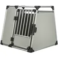 TRIXIE Transportbox, XL, 91 x 85 x 89 cm, hellgrau/silber