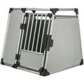TRIXIE Tiertransportbox Transportbox, Aluminium - hellgrau/silber - 91 × 85 × 89 cm grau|silberfarben 91 × 85 × 89 cm