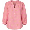 Emily Van Den Bergh Shirtbluse pink sand palms rosa 40