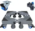 WaschmaschinenUntergestell mit Rollen, verstellbar, Transportroller mit 4 × 2...