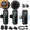 Kabelloses Lavalier-Mikrofon 2er-Pack Rauschunterdrückung Auto-Pair
