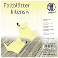 Ursus - Ludwig Bähr Bastelkartonpapier URSUS Faltblätter Intensiv Universal 15x15cm 100 Blatt HELLGELB