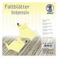 100x URSUS Faltblatt Papier Faltblätter Universal HELL GELB 15x15cm durchgefärbt