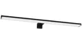 EGLO Spiegelleuchte PANDELLA 2 Spiegellampe, Alu, Kunststoff, IP44, Badezimmerlampe, Lampe, LED wechselbar, Neutralweiß, Wand-/Deckenleuchte, L60 x H4 x AL12 cm, schwarz, 11W inkl.