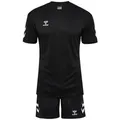 hummel T-Shirt Sportset Regular Fit Logodruck (2-tlg) hmlLOGO SET KIDS schwarz 116 EU