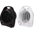 LEX Heizlüfter mit Ventilatorfunktion 2000W, Farbe:Schwarz - Schwarz